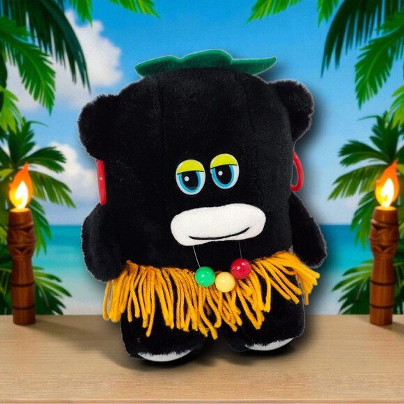 Vintage Mardi Gras Zulu-Style Plush Doll by Plush Appeal New Orleans 9" Beads - Picture 1 of 11